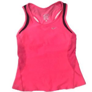 Nike DriFit Racerback Builtin Bra Hot Pink XS